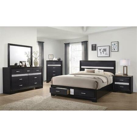 COASTER Miranda California King Size Bedroom Sets, 4Pk 206361KW-S4